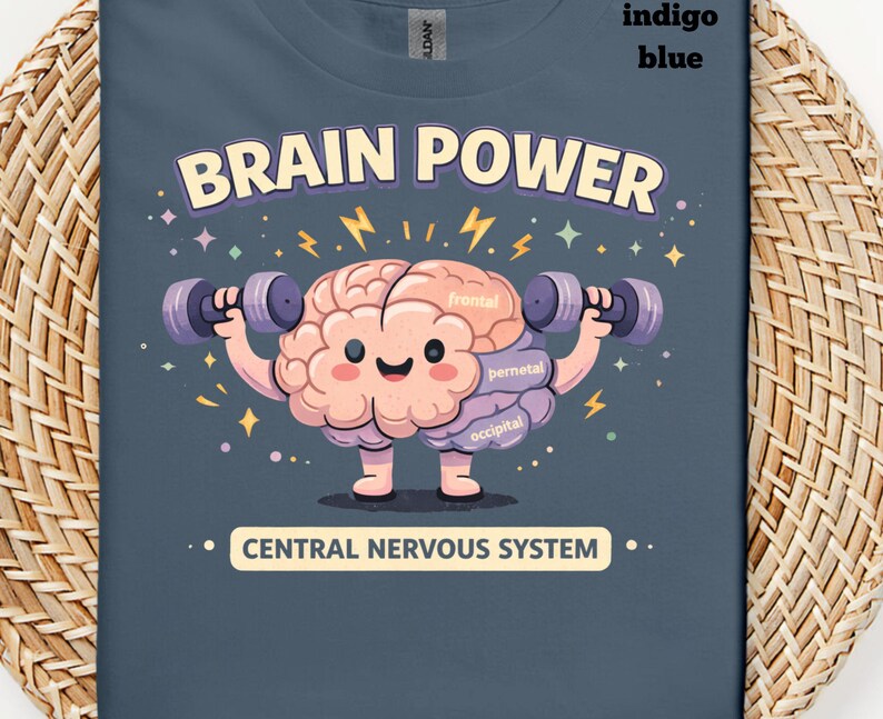 Brain Power Shirt, Funny Nervous System Anatomy Tee, Science Teacher ...
