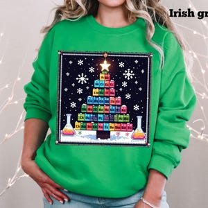Christmas Chemistry Teacher Sweatshirt | Oh Chemis-tree Science Holiday  | Science Teacher Xmas Gift, Ugly Christmas Sweater, Funny