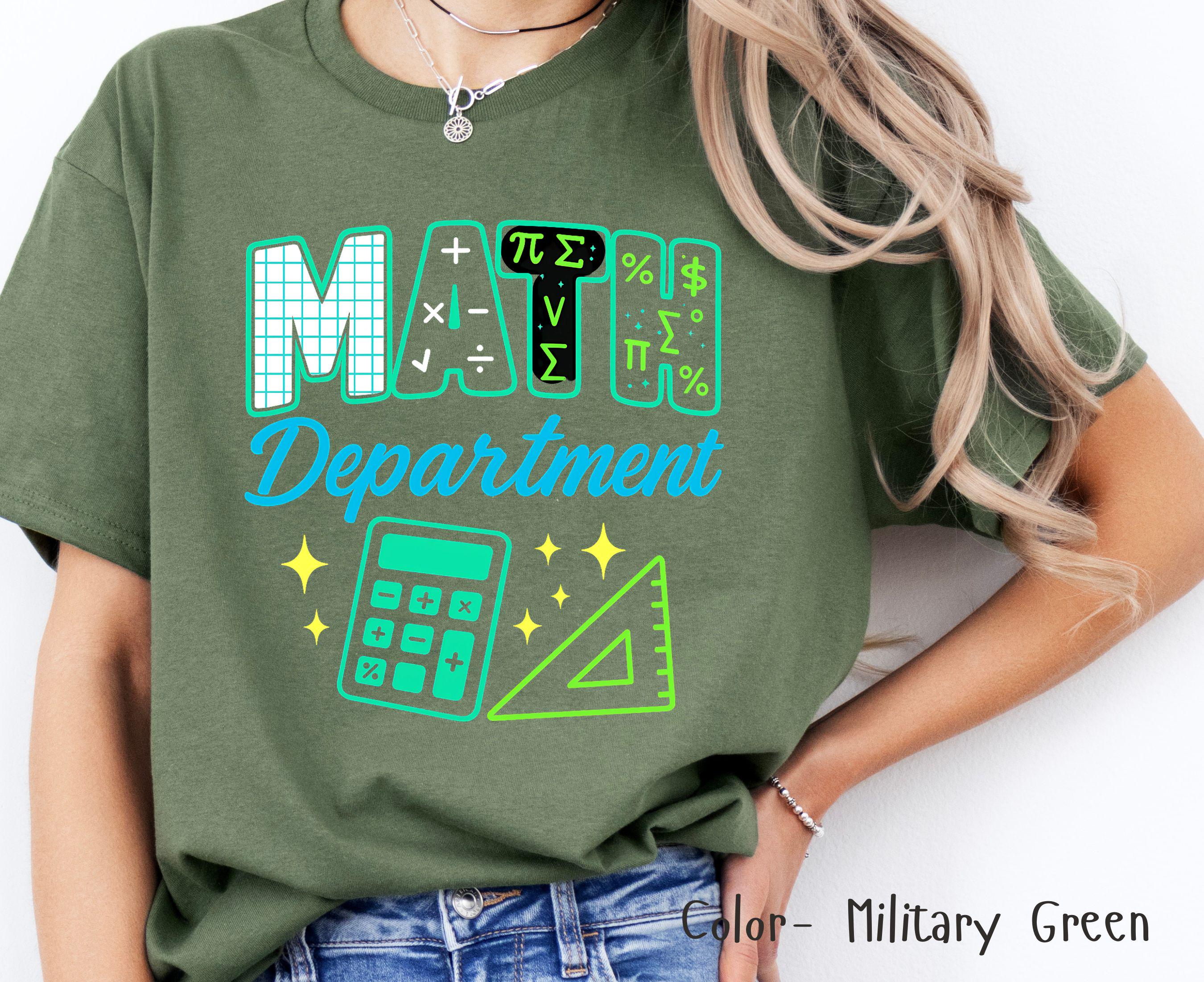 Math Teacher Tee, Colorful Math Department T-shirt ,teacher Gift