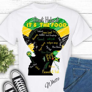 Its the food, Jamaican Vibes Unisex Heavy Cotton Tee - Jamaican Independence, Perfect for Food Lovers, Caribbean Culture,  Gift