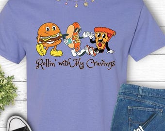Camiseta de algodón grueso con temática gastronómica, ropa informal, regalo para amantes de la comida, camiseta moderna, humor de comida rápida, ideal para fiestas, camiseta de verano.