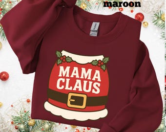 Ensemble de sweat-shirts de Noël pour maman et papa elfe | Pulls assortis pour les fêtes de fin d'année