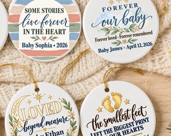 Personalized Miscarriage Keepsake Ornament, Baby Loss Memorial Gift, Pregnancy Loss Ornament, Angel Baby Remembrance, Custom Name Date