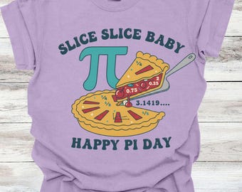 Maglietta Slice Slice Baby Pi Day, Maglietta divertente Pi Day, Maglietta per insegnante di matematica, Maglietta per insegnante 3.14
