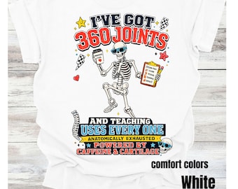 Camiseta Tipos de Articulações, Camiseta para Professor de Anatomia, Camiseta de Ciência do Esqueleto, Presente para Fisioterapeuta, Camiseta para Enfermeiro Ortopédico, Camiseta para Estudante de Medicina