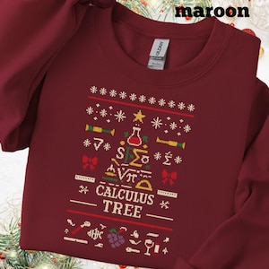 Åh, kalkylträdjultröja | Rolig mattelärare ful tröja | Nördig STEM-helgtröja | Kalkyljultröja