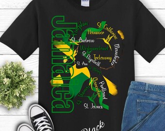 Camiseta con gráfico de Jamaica, ideal para viajes, playa, celebraciones, unisex, ropa de aventura, regalo de cumpleaños.