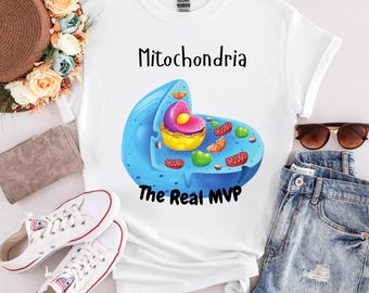 Mitochondria The Real MVP T-Shirt - Funny Science Tee, Biology Lovers Gift, Education Apparel