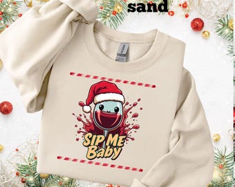 Festive couples matching Beer Lover Christmas Sweatshirt: Tap That Ale Unisex Crewneck