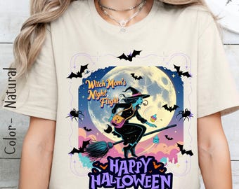 Camiseta de Halloween "Mamá Vida", camiseta suave, camiseta de Halloween para mamá, regalo para mamá, disfraz de Halloween para mamá, mamá bruja