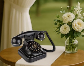 Libro degli ospiti audio per matrimoni: telefono retrò – alternativa al libro degli ospiti vintage con messaggi vocali – Decorazione per matrimoni e ricordo da regalare