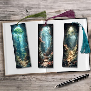 Lesezeichen – Geschenk für Leser – Bücherwurm und  Leseratte –  Buchliebhaber – Geschenkidee – DIY Lesezeichen - Laminiert mit Quaste  (73)