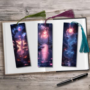 Lesezeichen – Geschenk für Leser – Bücherwurm und  Leseratte –  Buchliebhaber – Geschenkidee – DIY Lesezeichen - Laminiert mit Quaste  (76)