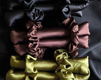 Mulberry Silk Heatless-haarkrulspeldenset: pestogroen, bruin, bordeaux, zwart