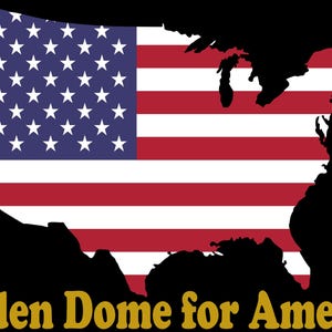 Golden Dome for America sticker