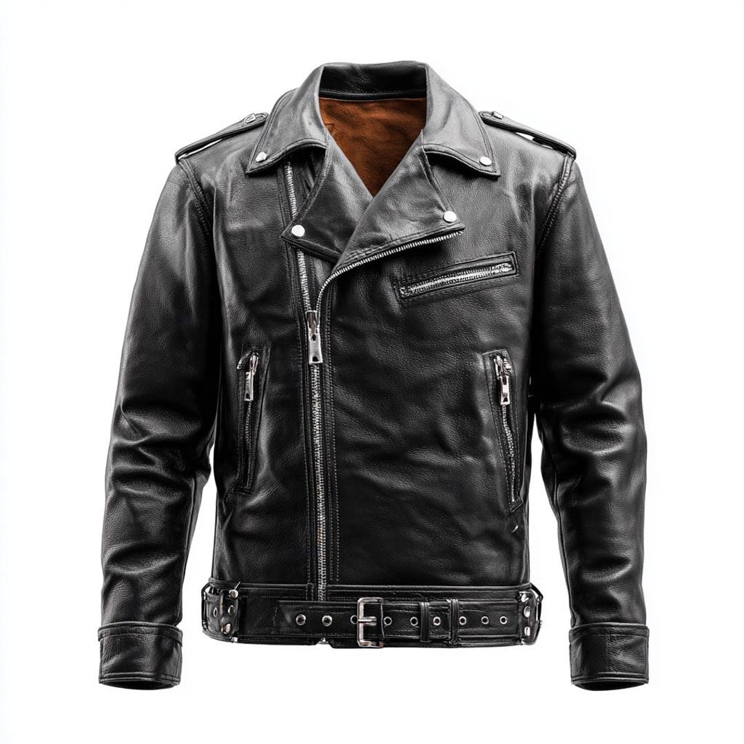 Intimidating Jacket NEGAN JEFFREY INSPIRED Black Leather Jacket: Post-apocalyptic Villain ...