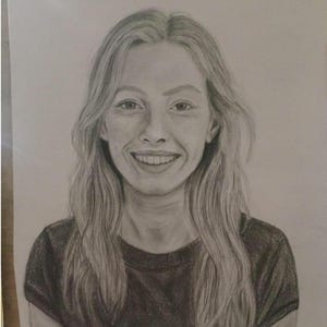 Personalized Hand-Drawn Pencil Portrait from Photo: Custom Art Gift
