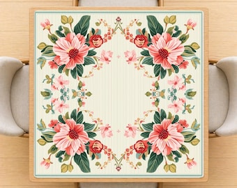 Luxury Green Mahjong Mat Art Deco Board Floral Thick Roll Up Table Cover Non Slip Gaming Surface Gifts for Mahh jong Lovers Set Blue Set Men