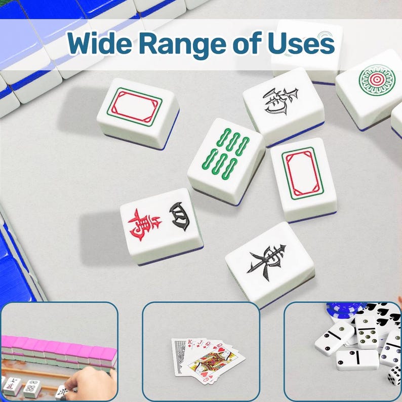Tapete enrollable de Mahjong con diseño de flores naranjas, 31,5 pulgadas, antideslizante, con bolsa de lona, accesorios de Mahjong, regalos para entusiastas, juegos de Mahjong. imagen 6