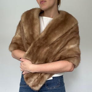 Vintage Mink Fur Cape/ Capelet (One Size)