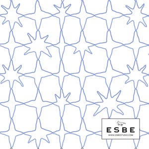 Stars – Digital Quilt Pantograph, Extended Width (E2E) Longarm Pattern, Quilting Design for Gammill, HandiQuilter, IntelliQuilter