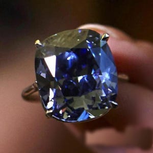 Blue Cushion CZ Stone Solitaire Ring, Sapphire Gemstone Cocktail Ring, Women&#39;s Party Wear Ring, 925 Silver Wedding Bridal Ring, Gift For Her