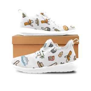 Sneaker, Women&#39;s Slip On-Travel Theme