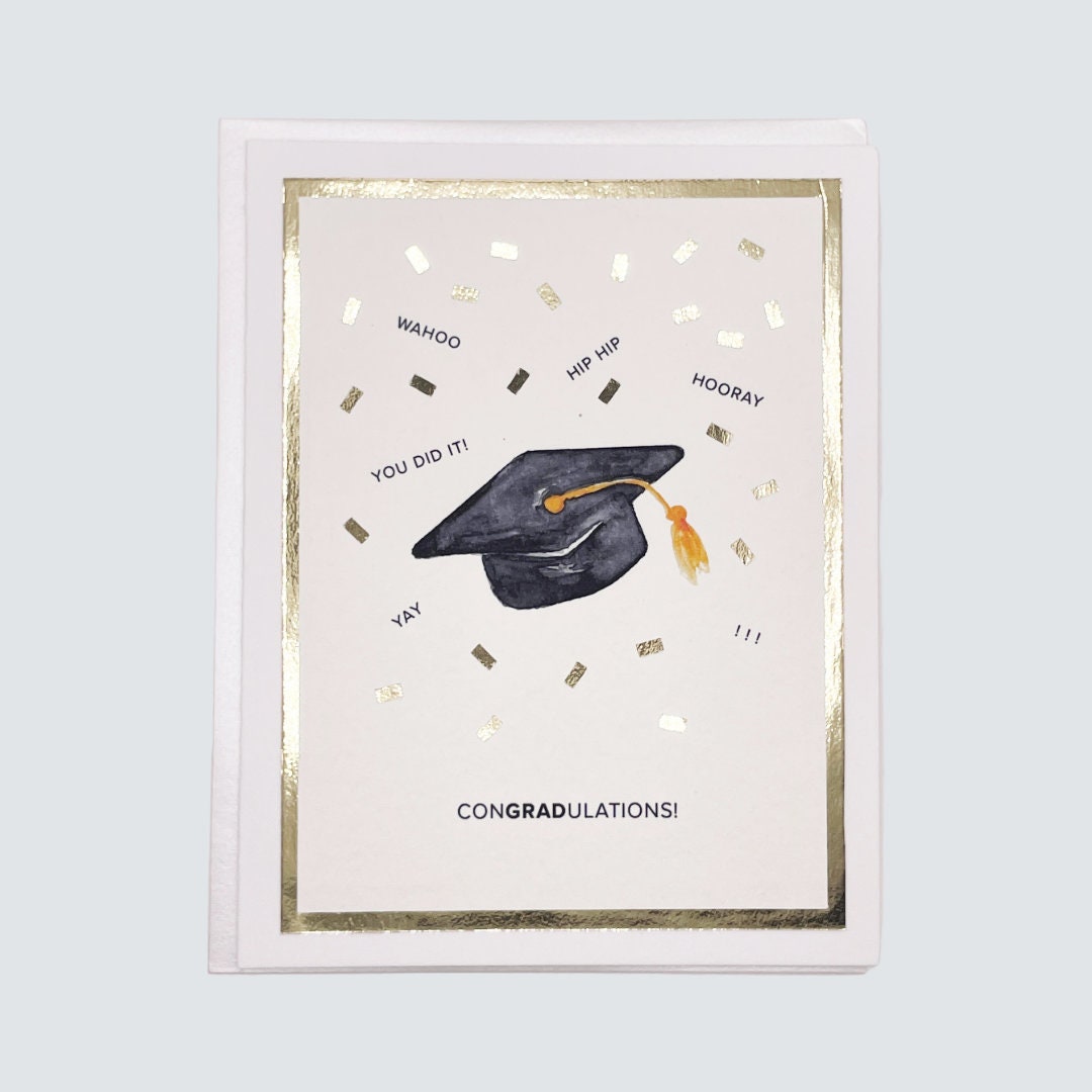 handmade grad cards Wild Ride Funny Graduation Card – Stem and Soul Diy Graduation Card Idea 🎓,