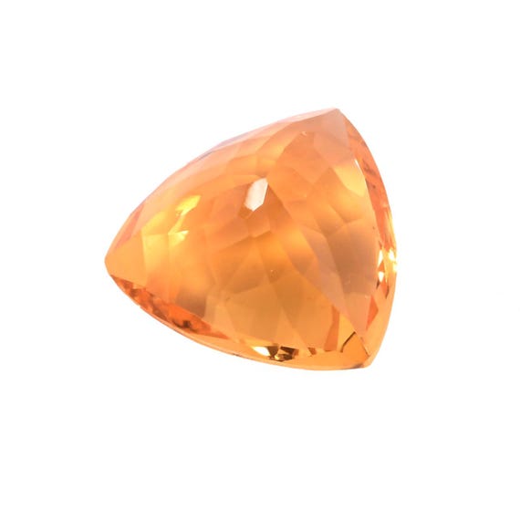 Citrine Jaune Naturelle - 17.67 Carats, Ovale, Non Chauffée, Certifiée GIL, Provenance Brésil/Inde
