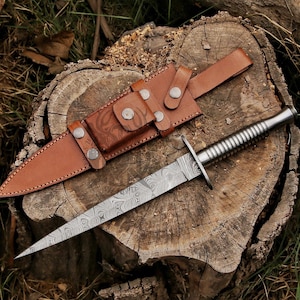 custom Handmade Dagger-Viking sword-hunting knife-camping, survival, tactical knives 16 inch  gift for her and him sharpie knives