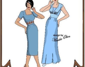 20-21" Cissy CLASS pattern "Pure Class" - Dress, Hat, Gloves - Style 8 C