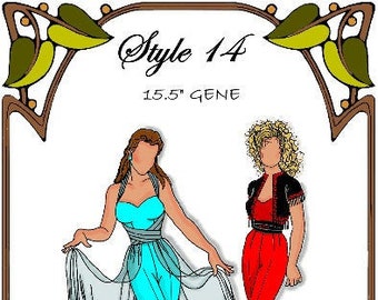 15 » Gene pattern « Party Girl » - Combinaison, Overskirt - Style 14 G
