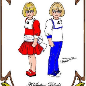 10" Ann Estelle pattern "A Sailors Delight" Pants, Dress, Blouse - Style 106 AE10