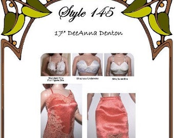 17" Deanna Denton pattern "Essential Intimates" - Bra, Camisole, Tap Pants - Style 145 DD