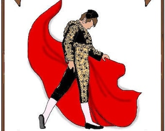 16" Trent/Matt pattern "Suit of Lights" Spanish Matador Costume - jacket, bodysuit, 2 capes - Style 38 TO