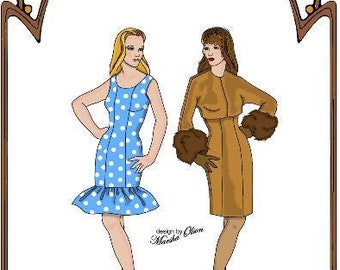 16" Ellowyne/Tyler pattern "Changing Seasons" - Dress in 2 versions, Bolero Jacket - Style 114 EW