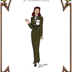 21&quot; Cissy pattern &quot;The Philadelphia Story&quot; Jacket, Blouse, Pants - Style 76 C