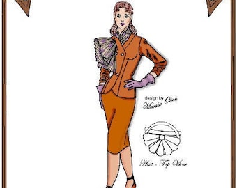 21" Modern Cissy pattern "Paris, Here I Am" Jacket, Skirt, Hat, Gloves - Style 22 C