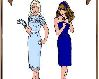 15" "Dinner & a Movie" Gene pattern  - Dress, Gloves - Style 9 G