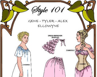16 Tyler Pattern american Beauty Six Victorian Undergarments Style 101 TW 
