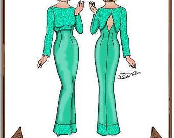 16" Tyler pattern "Gloriously Bright" - Evening Gown and Jacket - Style 60 TW