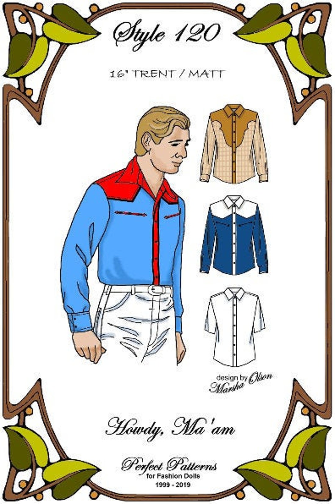 16 Trent Osborne Pattern howdy Ma'am Etsy