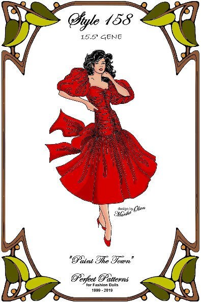 paint the town red dress Barbie 1979 Designer Originals Paint the Town Red Dress #1955 Mattel NRFB