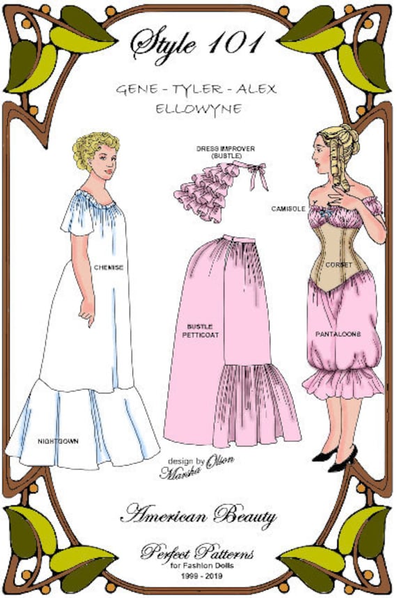 16 Tyler Pattern american Beauty Six Victorian Undergarments Style