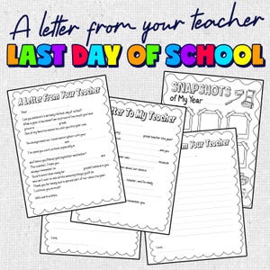 Carta de/para tu maestro, último día de clases: recuerdo/actividad de reflexión