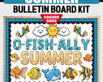 End of Year Door Summer Bulletin Boards Ideas - Floating Into Summer Kit