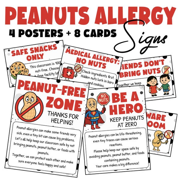 Peanut Allergy - Etsy