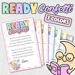 Ready Confetti Poem Tag: Back to School Jitter Glitter Gift (PDF Download)