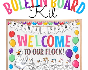 Dumme Gans Bulletin Board Kit: Bearbeitbares Klassenzimmer Dekor (Digitale Downloads)