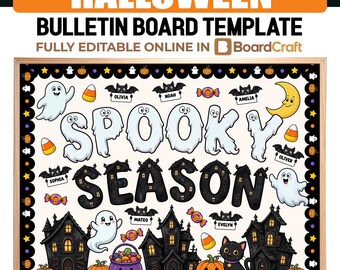 Halloween Bulletin Board, Halloween Door Decor | Spooky Season Classroom Decor